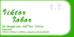 viktor kobor business card